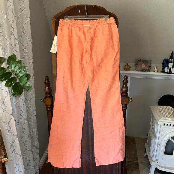 NWT Roxy Oceanside beach pant coral color women’s size 4 - Picture 7 of 10